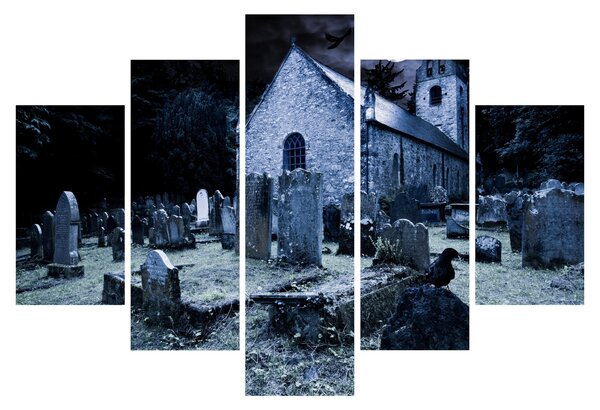 Obraz - Temná noc (150x105 cm)