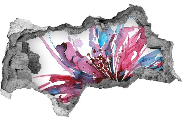 Diera 3D fototapeta na stenu Abstraktné kvetinové