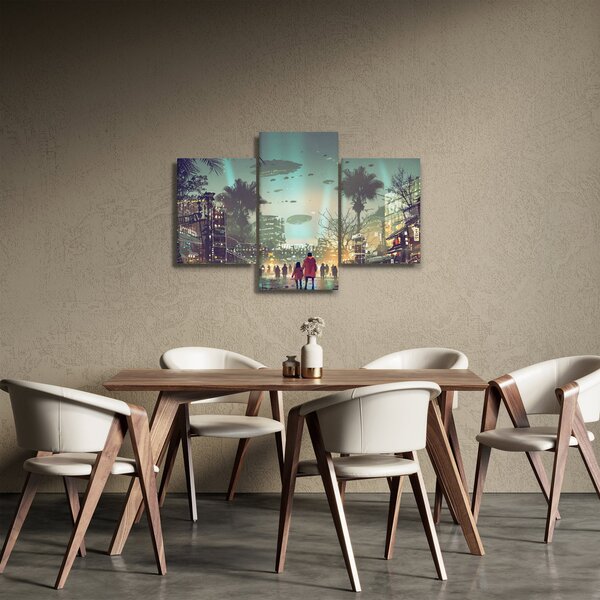 Obraz - mesto v budúcnosti (90x60 cm)