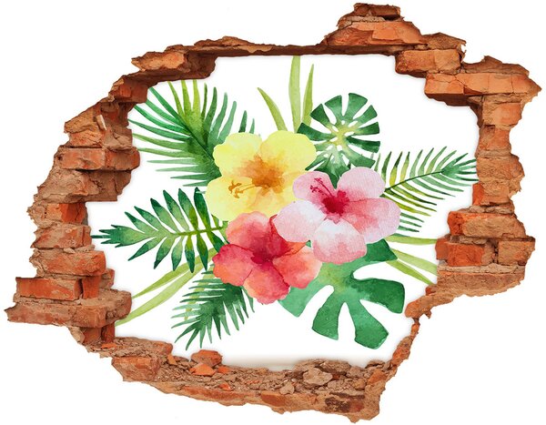 Fototapeta diera na stenu 3D Havajské kvety nd-c-85139888