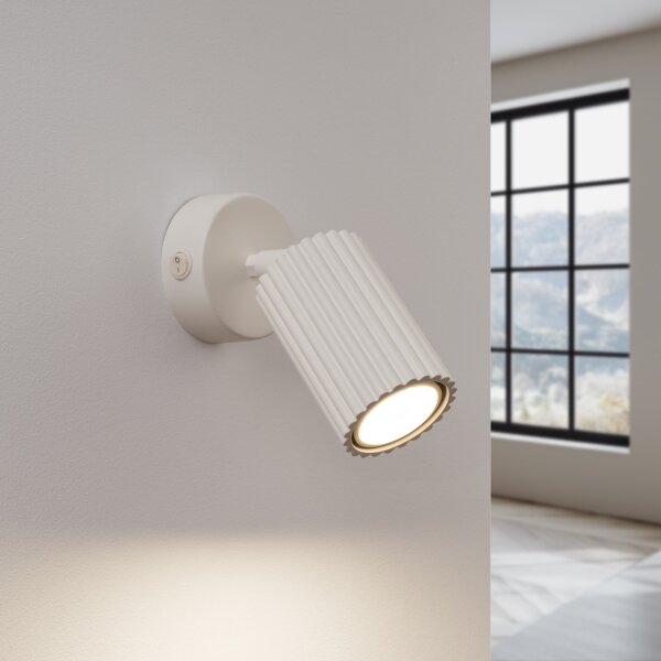 Sollux SL.1598 - Nástenné bodové svietidlo KARBON 1xGU10/10W/230V krémová