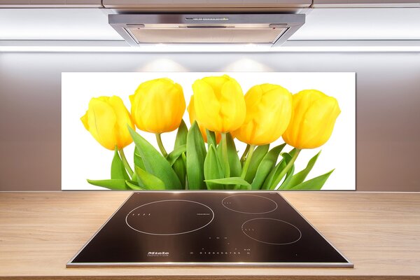 Panel do kuchyne Žlté tulipány pl-pksh-125x50-f-50296445