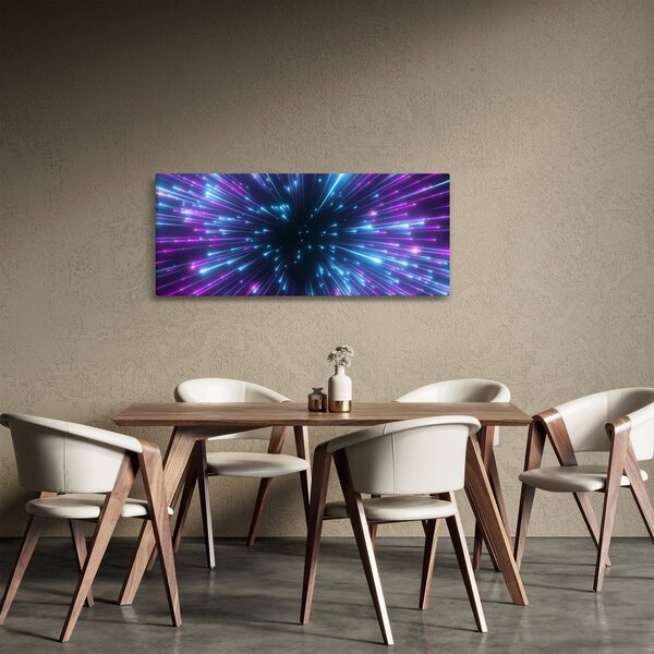 Obraz - Neónový priestor (120x50 cm)
