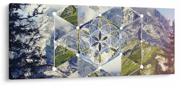 Obraz - Geometrický obrazec (120x50 cm)