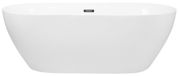 Voľne stojaca vaňa biela sanitárny akrylát 180 x 80 cm oválna voľne stojaca moderný štýl