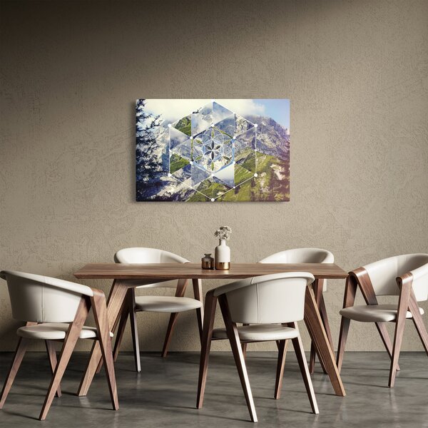 Obraz - Geometrický obrazec (90x60 cm)