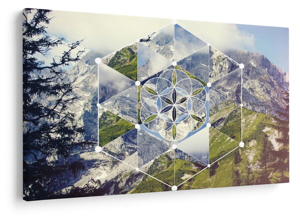 Obraz - Geometrický obrazec (90x60 cm)