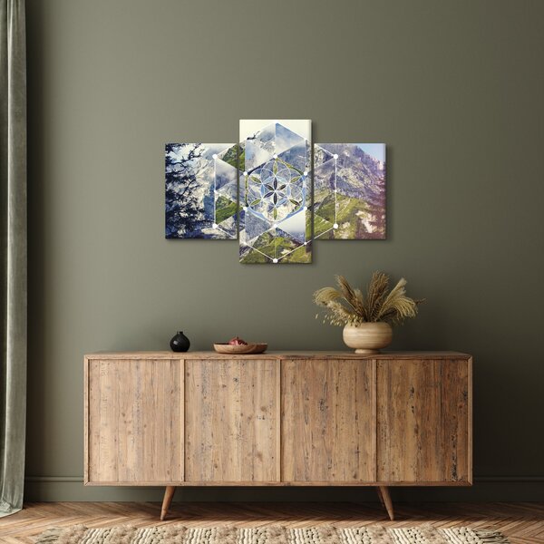 Obraz - Geometrický obrazec (90x60 cm)