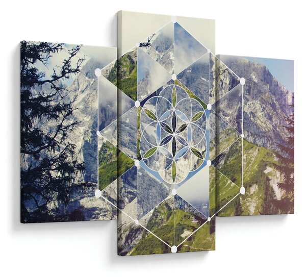 Obraz - Geometrický obrazec (90x60 cm)