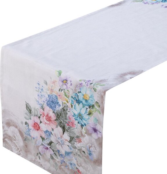 Behúň s potlačou KVETINOVÝ ROZKVET 45 x 140 cm