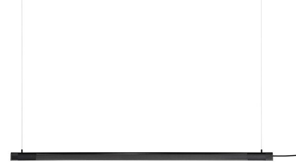 GEJST závesné svietidlo Radent, černá, délka 138 cm, G13 LED, Čierna, Obývacia izba / jedáleň, kov, Závesné svietidlo