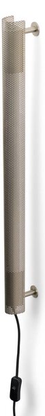GEJST nástenné svetlo Radent, oceľovo sivá, výška 135 cm, G13 LED, Hliník / sivá / zinok, Obývacia izba / jedáleň, kov