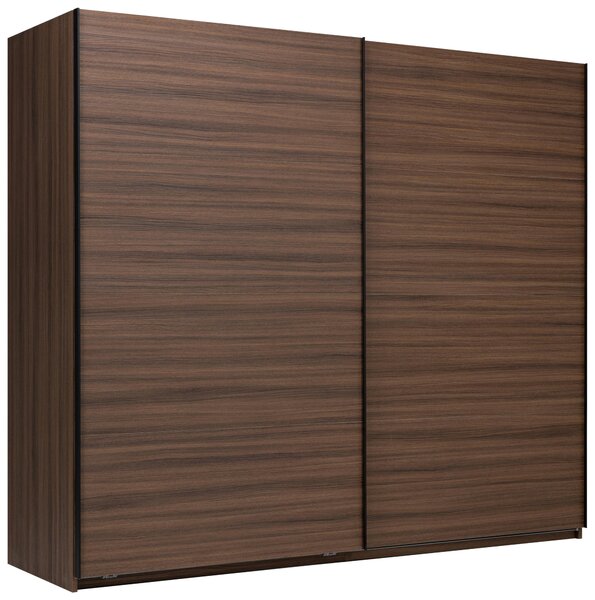 SKRIŇA S POSUVNÝMI DVERAMI, farba vlašského orecha, 250/211,5/61,5 cm P & B - Skrine, Online Only