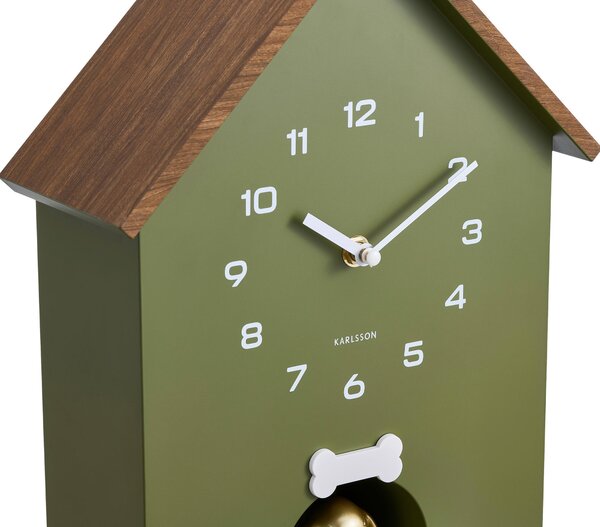 NÁSTENNÉ HODINY zelená 26.5/36.5/11.5 cm Karlsson - Hodiny, Online Only