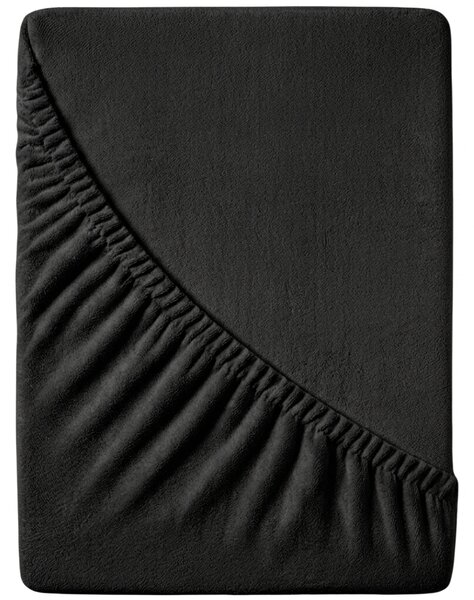 Froté plachta EXCLUSIVE čierna 90x200 cm
