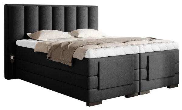 Zltahala.sk Kontinentálna posteľ VENETA boxspring s elektrickým polohovaním 200X180, horčicová (nube 45)
