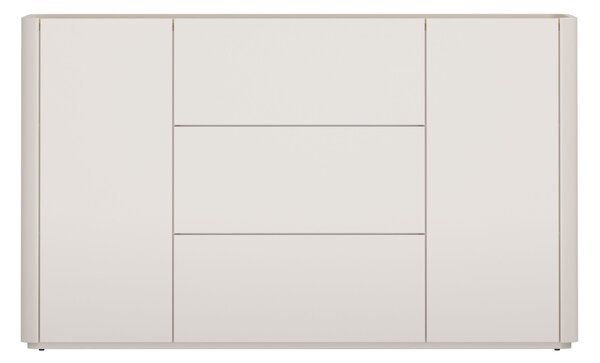 Komoda Elivo 150 cm so zásuvkami - kašmír / olejovaný dub