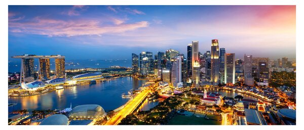Obraz - Singapur, Ázia (120x50 cm)