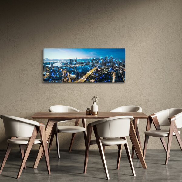 Obraz - Mestská sieť (120x50 cm)
