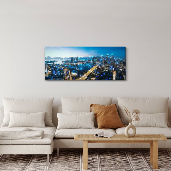 Obraz - Mestská sieť (120x50 cm)