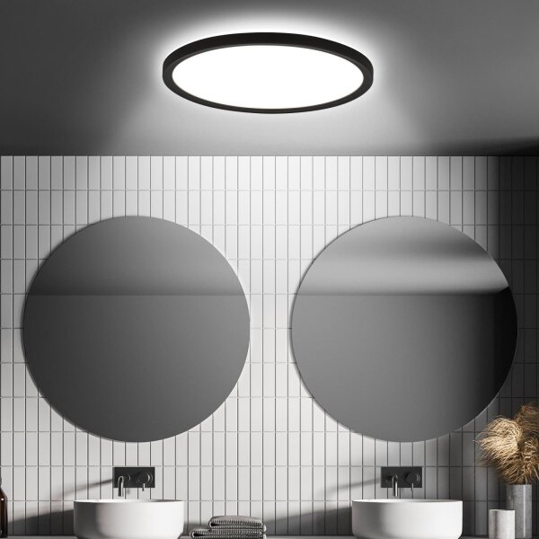 Briloner - LED kúpeľňové stropné svietidlo s pohybovým senzorom MOVE LED/18W/230V IP44 priemer 29 cm biela