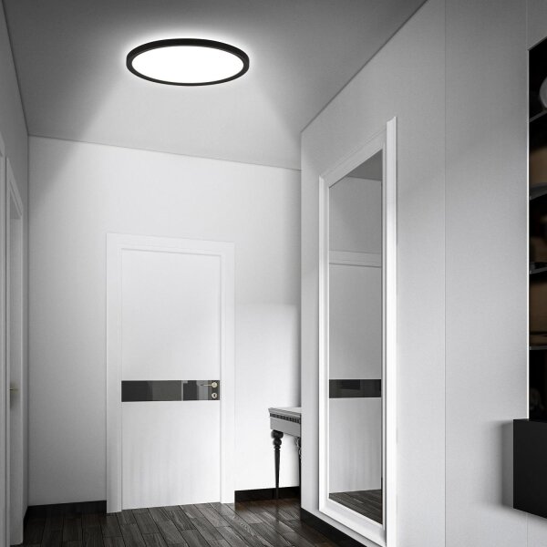 Briloner - LED kúpeľňové stropné svietidlo s pohybovým senzorom MOVE LED/18W/230V IP44 priemer 29 cm biela