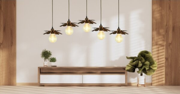 Bohemia-Design - Závesné svietidlo na lankách 1xE27/60W/230V bronzové
