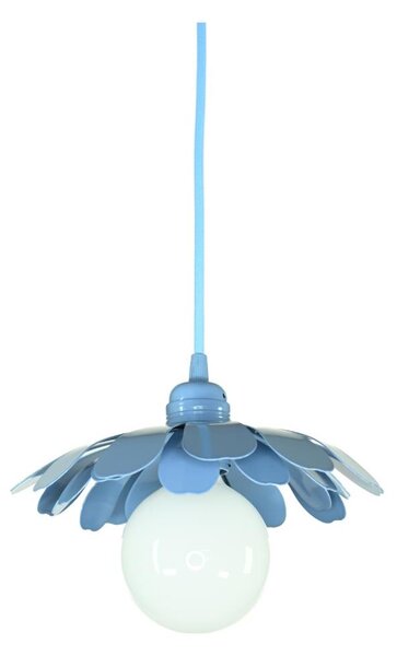 Bohemia-Design - Závesný luster na lanku 1xE27/60W/230V modrý