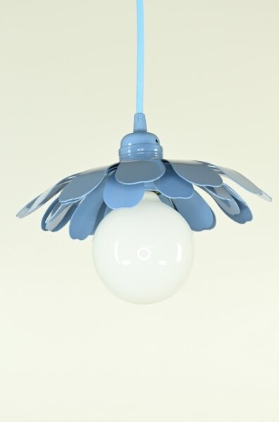 Bohemia-Design - Závesný luster na lanku 1xE27/60W/230V modrý