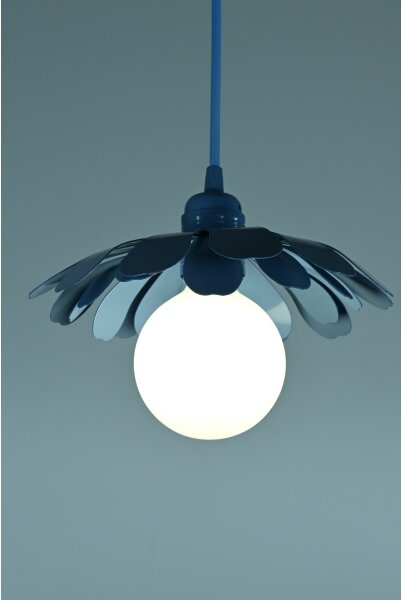 Bohemia-Design - Závesný luster na lanku 1xE27/60W/230V modrý