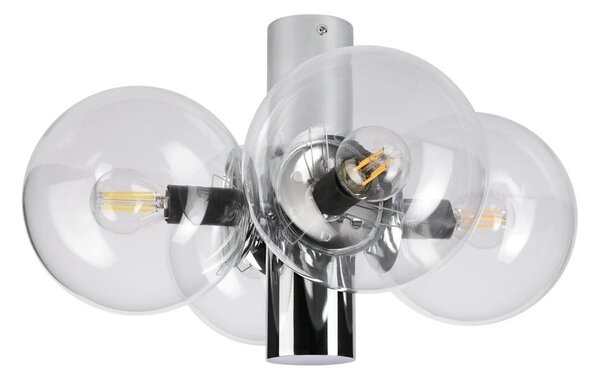 Stropné svietidlo SFERIO 4xE14/5W/230V lesklý chróm/číre