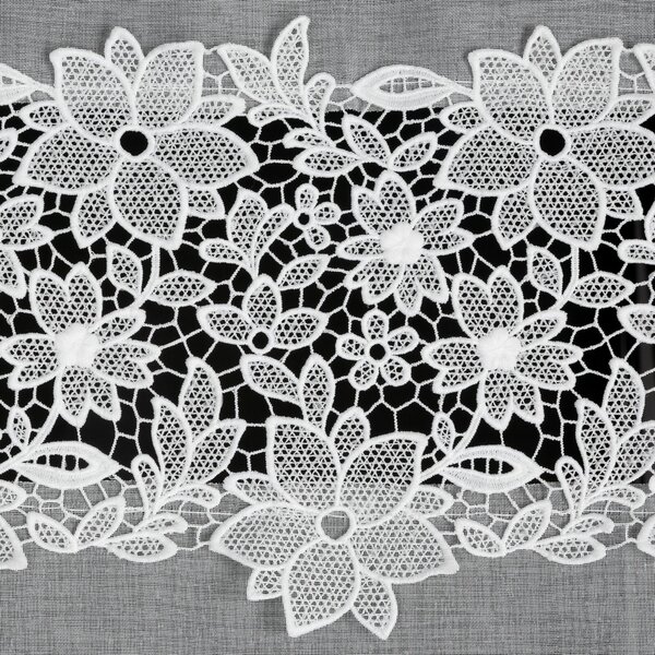 ZÁCLONA NA KRÚŽKOCH ARTEMIDA 140X250 CM BIELA