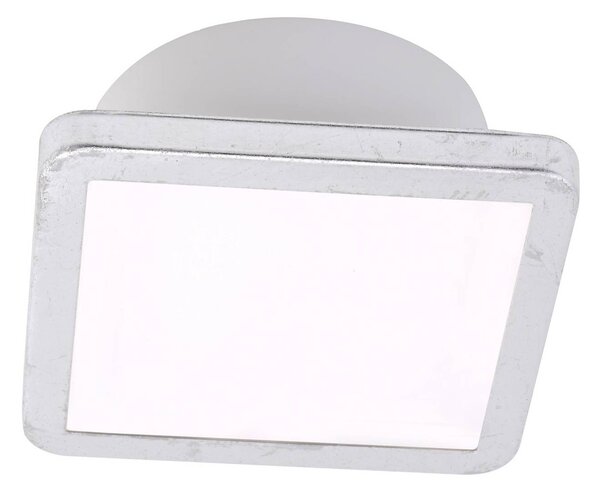 LIGHTMe Stropné svietidlo Aqua Uno, 11x11cm, strieborné, IP44, Chrómová / strieborná, Kúpeľňa, Hliník, Moderný, Závesné svietidlo