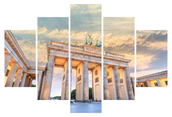 Obraz - Brandenburská brána, Berlín, Nemecko (150x105 cm)