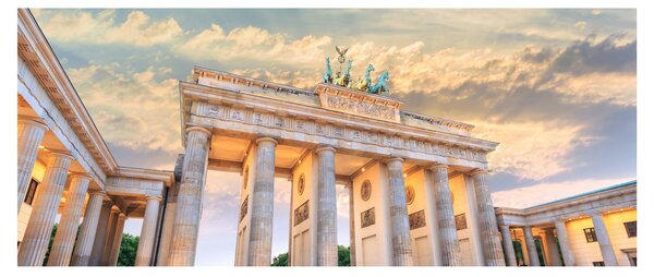 Obraz - Brandenburská brána, Berlín, Nemecko (120x50 cm)
