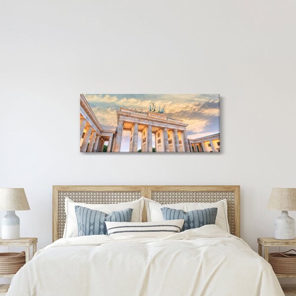 Obraz - Brandenburská brána, Berlín, Nemecko (120x50 cm)
