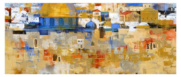 Obraz - Múr nárekov, Jeruzalem, Izrael (120x50 cm)