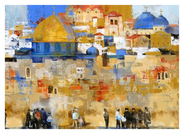 Obraz - Múr nárekov, Jeruzalem, Izrael (70x50 cm)