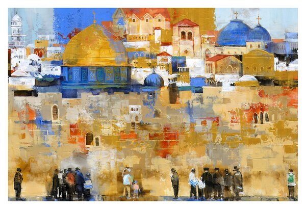 Obraz - Múr nárekov, Jeruzalem, Izrael (90x60 cm)