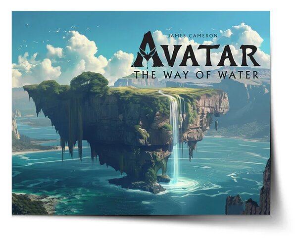 Sablio Plagát Avatar The Way of Water Plávajúci ostrov - 60x40 cm