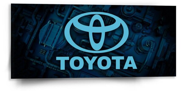 Sablio Obraz Logo Toyota Motor - 110x50 cm