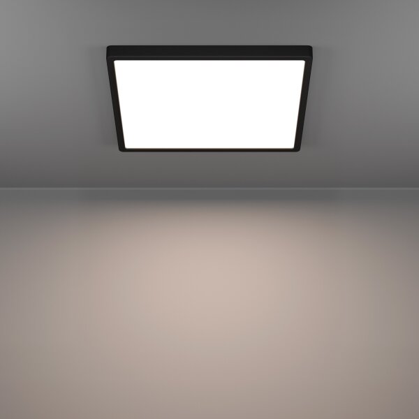 Eglo 901728 - LED RGBW stmievateľné kúpeľňové stropné svietidlo FUEVA-Z LED/17,8W/230V 39cm IP44 čierna
