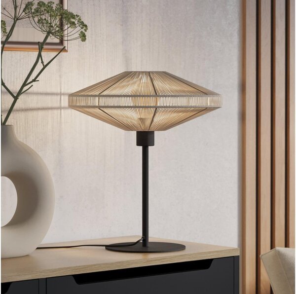 Eglo 44002 - Stolná lampa MIDSUMER 1xE27/40W/230V krémová