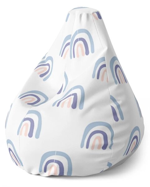 Sablio Sedací vak Pear Dúha - 70 x 95 x 15 cm