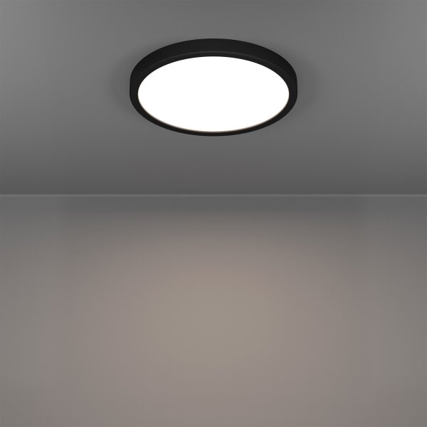 Eglo 901373 - LED RGBW stmievateľné kúpeľňové stropné svietidlo FUEVA-Z LED/14,3W/230V 27,8cm IP44 čierna