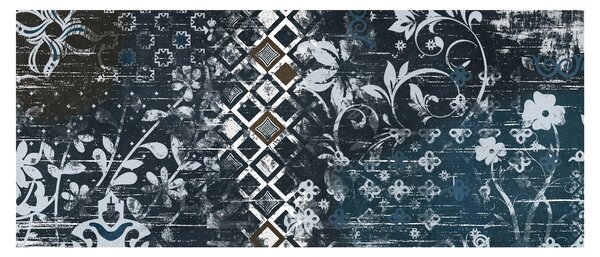 Obraz s kvetinovým dekorom (120x50 cm)