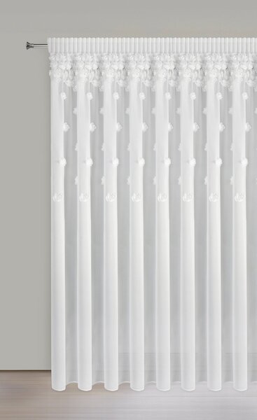 ZÁCLONA NA PÁSKE DIANA3 350X270 CM BIELA