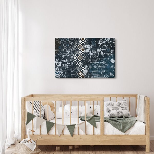 Obraz s kvetinovým dekorom (90x60 cm)
