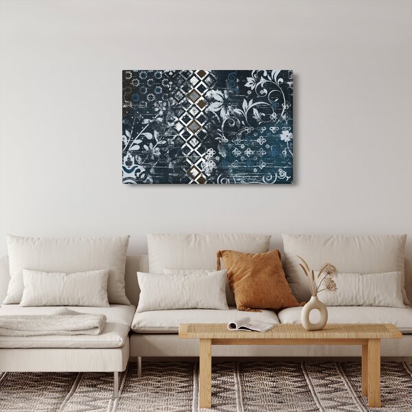 Obraz s kvetinovým dekorom (90x60 cm)