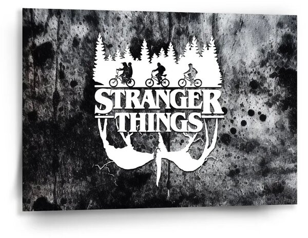 Sablio Obraz Stranger Things White - 90x60 cm